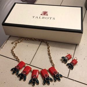 Talbots Necklace & matching earrings